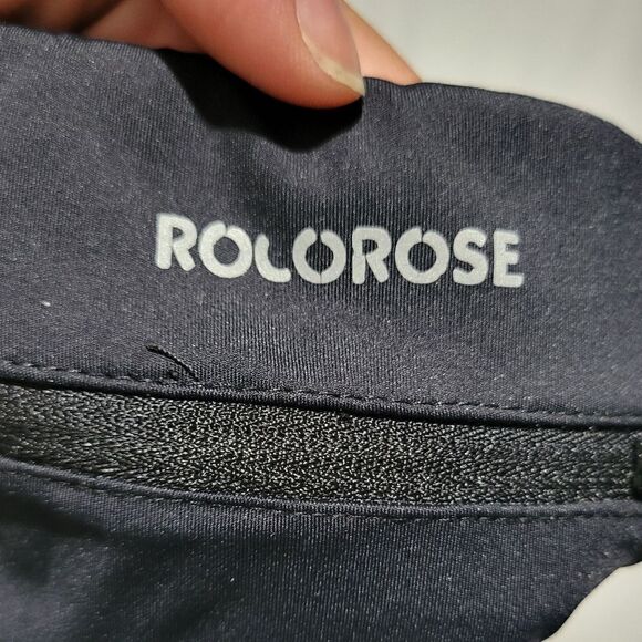 Black leggings with mesh detail on legs - Picture 4 of 15